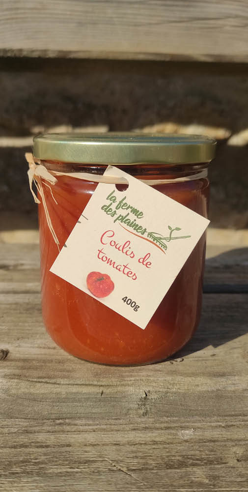 coulis de tomate agriculture biologique la ferme des Plaines