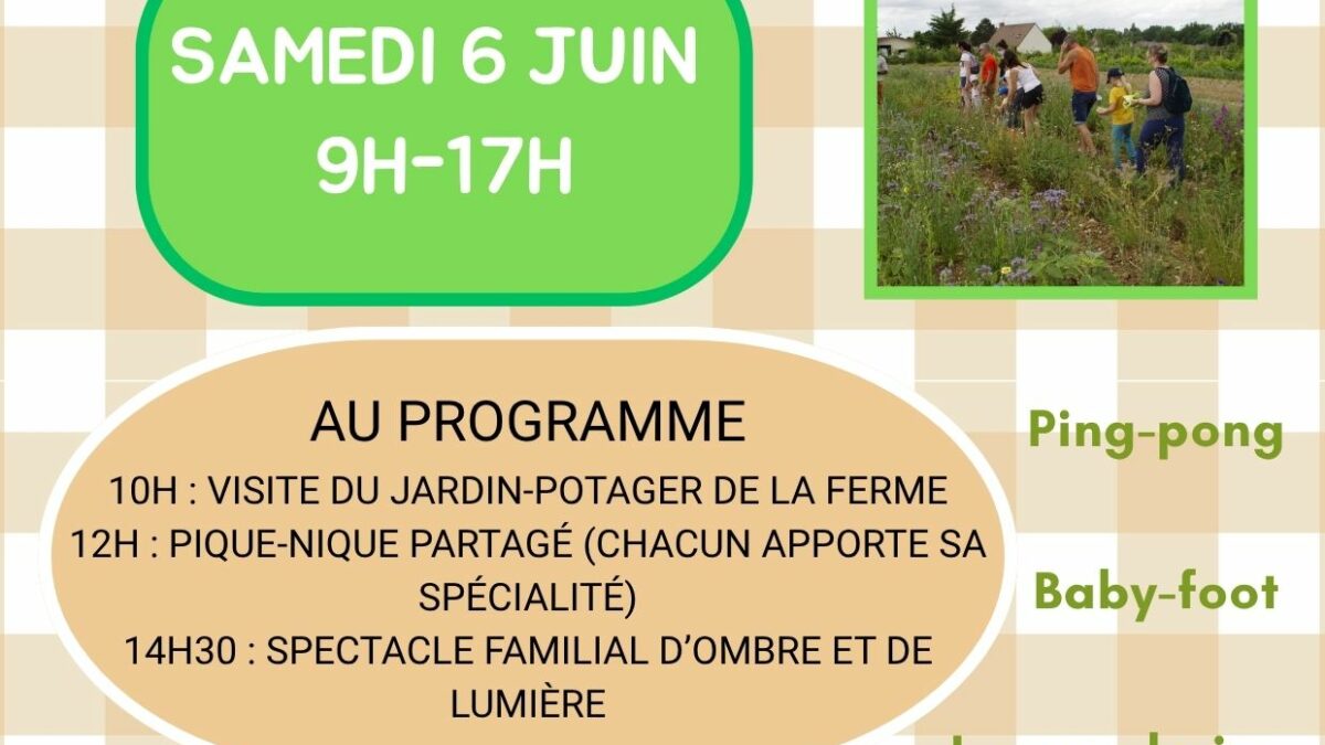 journée champêtre 6 juin 2026 à la ferme des Plaines